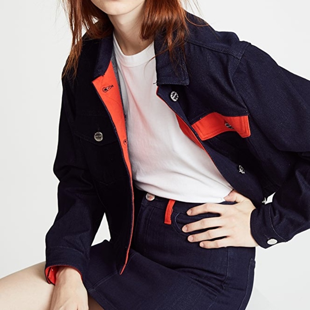 Brand New $328 Current Elliot Crop Jacket Sz S